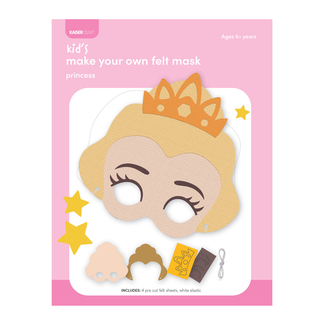 Make Your Own Felt Mask - Princess